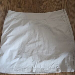 Adidas Climacool Side Zipper Pockets Tan Midi Skirt 14
